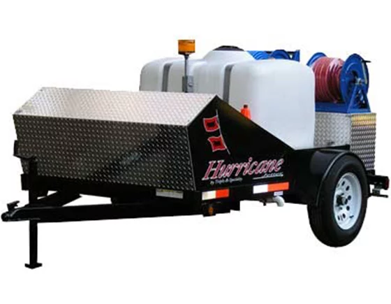 Hurricane pressure washing trailer
