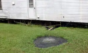 Yard Sewer Leaking