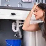 Leaking kitchen sink pipe