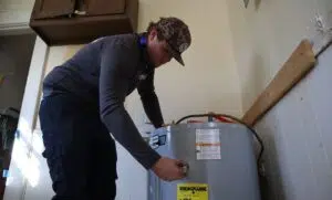 Servicing of water heater