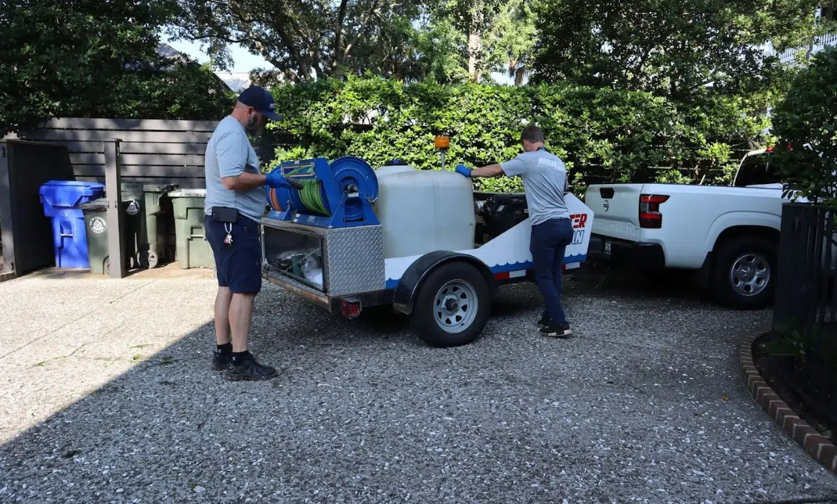 Plumbing service trailer